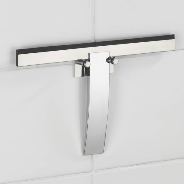 Raclette de douche Gela Argenté - Zinc - 24 x 16 cm