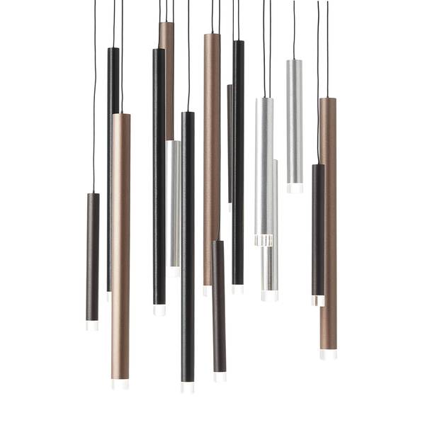 LED-Pendelleuchte Cembalo Typ A Acrylglas / Stahl - Flammenanzahl: 16