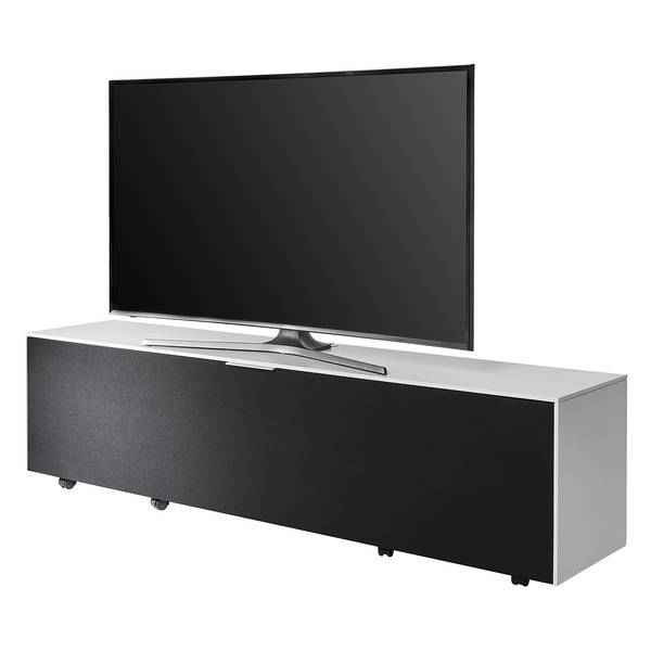 TV-Lowboard Sound 518 Schwarz / Weiß