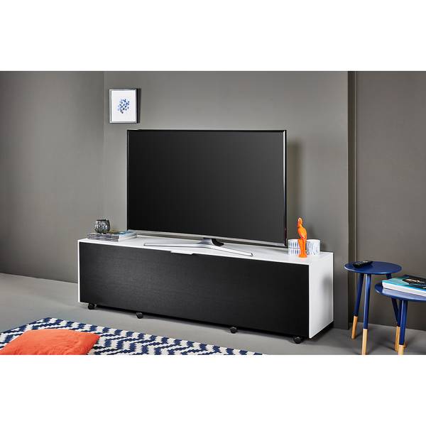 TV-Lowboard Sound 518 Schwarz / Weiß