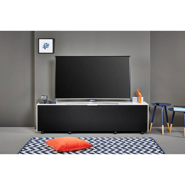 TV-Lowboard Sound 518 Schwarz / Weiß