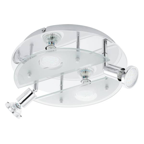 LED-Deckenleuchte Cabo IV Glas / Stahl - 4-flammig