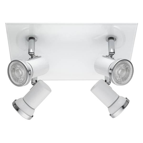 LED-Badleuchte Tamara III Stahl - 4-flammig
