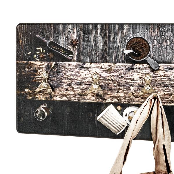 Wandgarderobe Myalup bruin/antracietkleurig