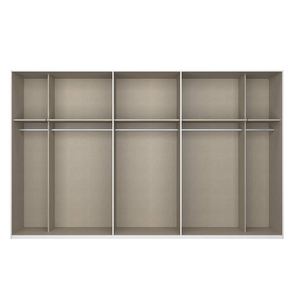 Schwebetürenschrank SKØP pure reflect Alpinweiß - 360 x 222 cm - 3 Türen