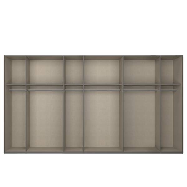 Schwebetürenschrank SKØP reflect+ Graphit - 405 x 236 cm - 3 Türen