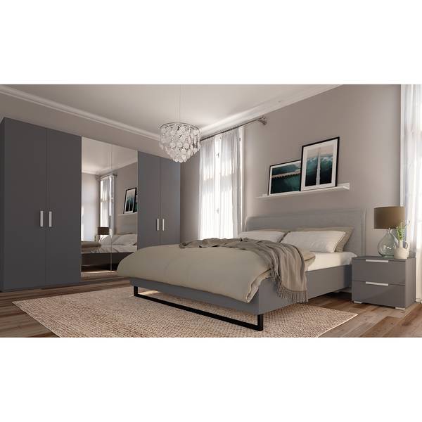 Draaideurkast SKØP pure reflect grafietkleurig/kristalspiegel - grafietkleurig - 270 x 236 cm