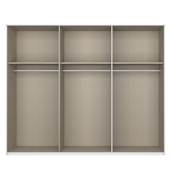 Schwebetürenschrank SKØP pure Alpinweiß - 270 x 236 cm - 3 Türen
