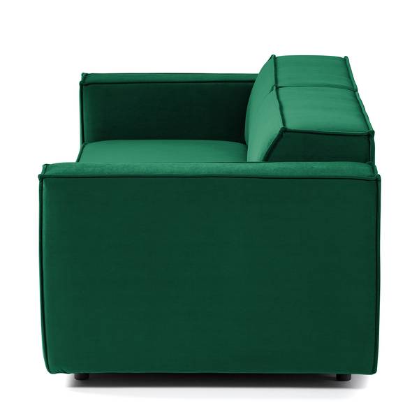 2,5-zitsbank KINX Fluweel - velours Shyla: donkergroen - geen functie