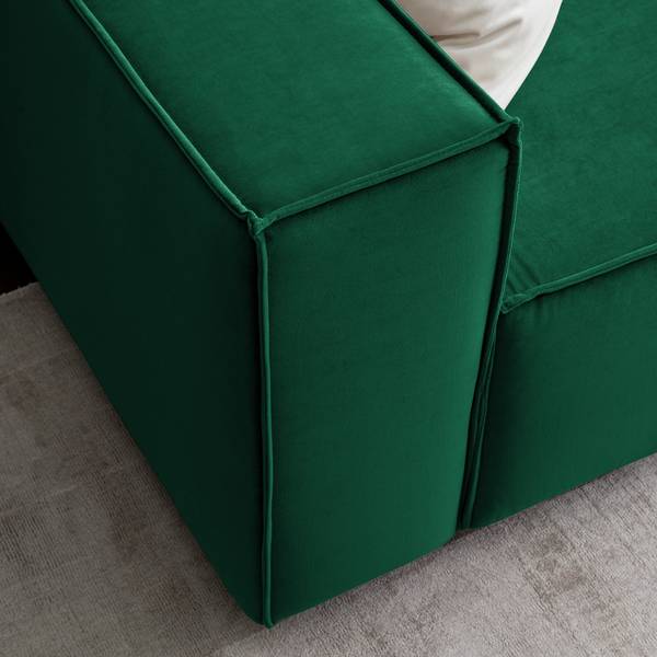 2,5-zitsbank KINX Fluweel - velours Shyla: donkergroen - geen functie