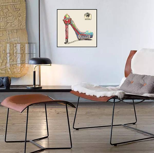 Afbeelding Style I meerdere kleuren - grenenhout - 42 x 42 x 2.5 cm