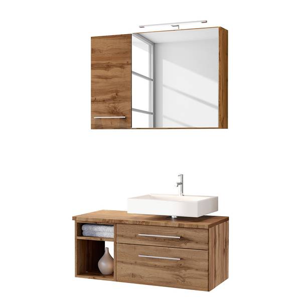 Badkamerset Davos X (3 delig) Wotan eikenhouten look