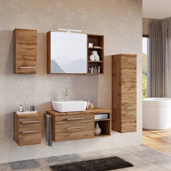 Badkamerset Davos X (3 delig) Wotan eikenhouten look