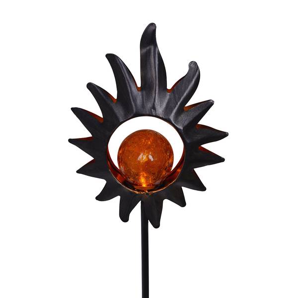 Solar-Erdspieß Sonne Acrylglas / Edelstahl - 1-flammig