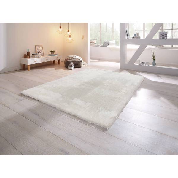 Hochflorteppich Royal 310 Webstoff - Weiß - 80 x 150 cm