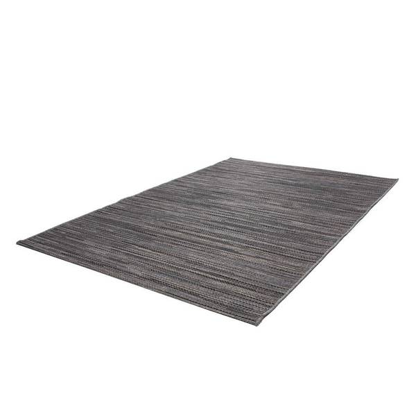 Kurzflorteppich Indonesia-Bali Webstoff - Grau - 80 x 230 cm