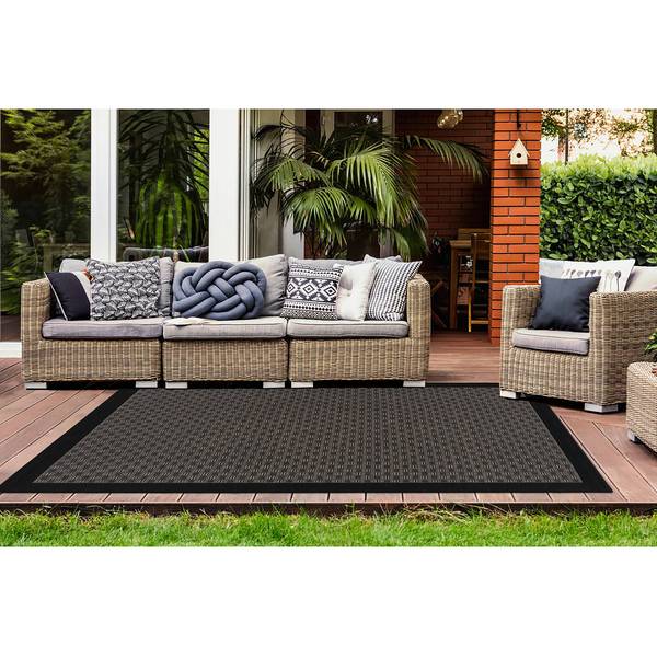 Kurzflorteppich Indonesia-Banjar Webstoff - Taupe - 80 x 150 cm