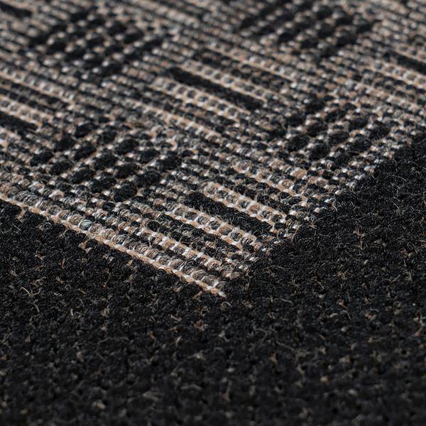 Kurzflorteppich Indonesia-Banjar Webstoff - Taupe - 80 x 150 cm