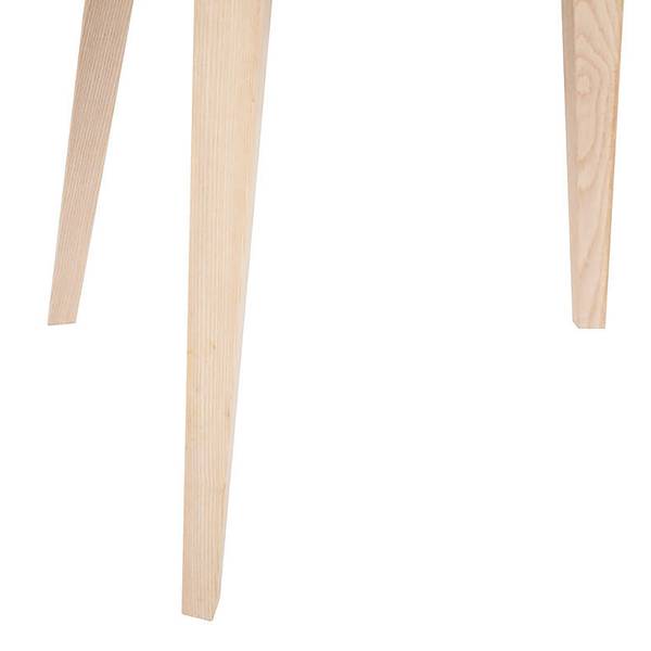 Bijzettafel Addison deels massief essenhout - pastelabrikoos