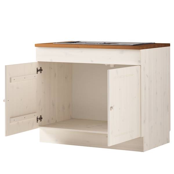 Ligne de cuisine LILLEHAMMER type B Pin massif - Pin blanc / Pin couleur miel