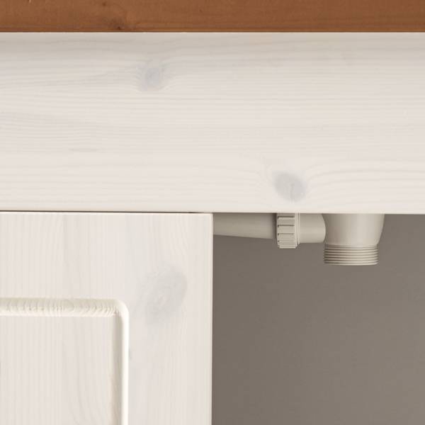 Ligne de cuisine LILLEHAMMER type B Pin massif - Pin blanc / Pin couleur miel
