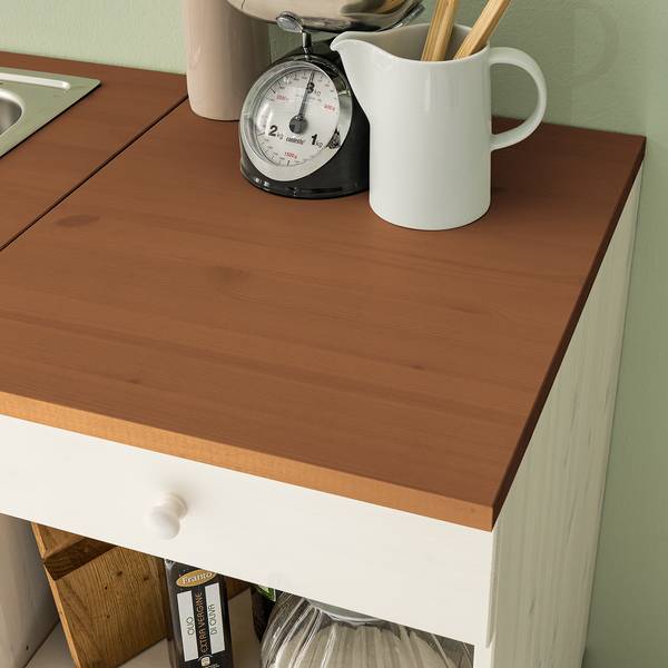 Ligne de cuisine LILLEHAMMER type B Pin massif - Pin blanc / Pin couleur miel