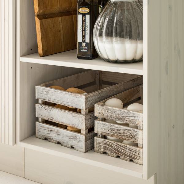 Ligne de cuisine LILLEHAMMER type B Pin massif - Pin blanc / Pin couleur miel
