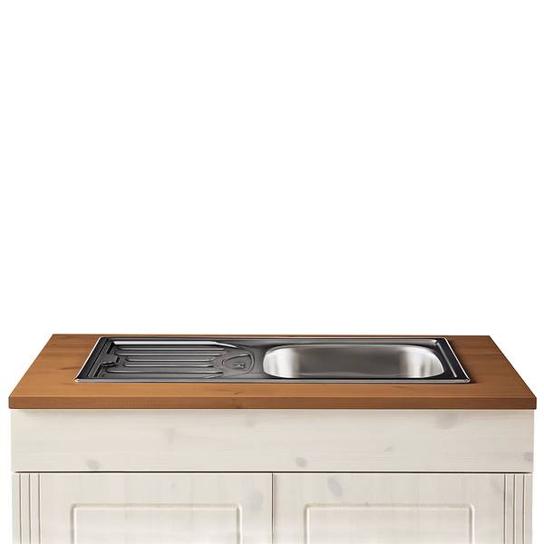 Ligne de cuisine LILLEHAMMER type B Pin massif - Pin blanc / Pin couleur miel