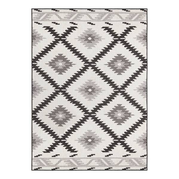 Tapis intérieur / extérieur Malibu Polypropylène - Noir - 200 x 290 cm