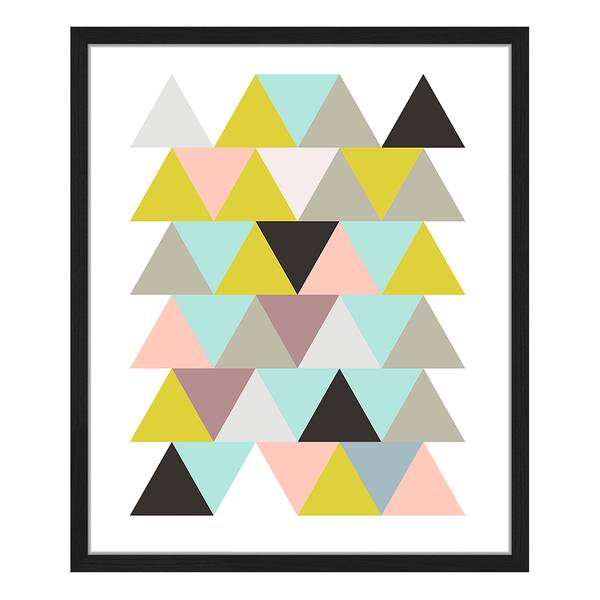 Bild The Colored Forest Buche massiv / Plexiglas - 52 x 62 cm