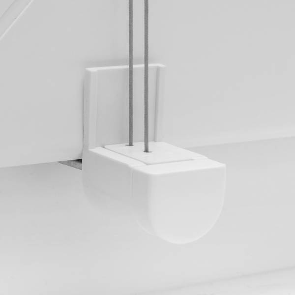 Plissé Klemmfix Fyn Geweven stof - magnolia - 60 x 130 cm