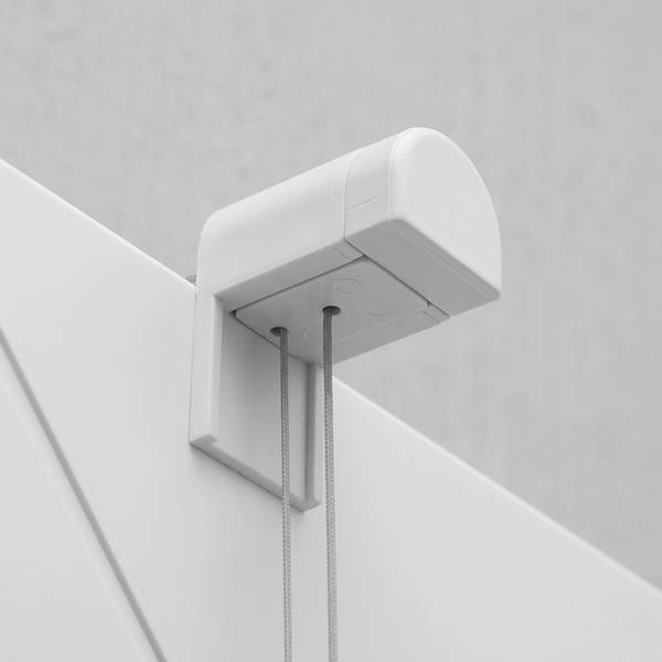 Plissé Klemmfix Fyn Geweven stof - magnolia - 60 x 130 cm