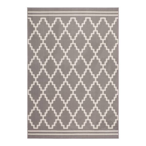 Kurzflorteppich Lina 200 Webstoff - Taupe - 150 x 80 cm