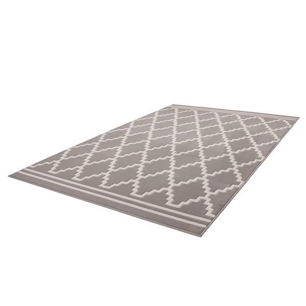 Kurzflorteppich Lina 200 Webstoff - Taupe - 150 x 80 cm