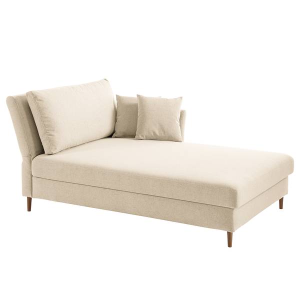 Recamiere Hillarys II Webstoff - Creme - Breite: 101 cm - Ausrichtung links