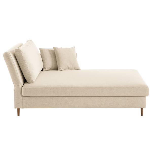 Recamiere Hillarys II Webstoff - Creme - Breite: 101 cm - Ausrichtung links
