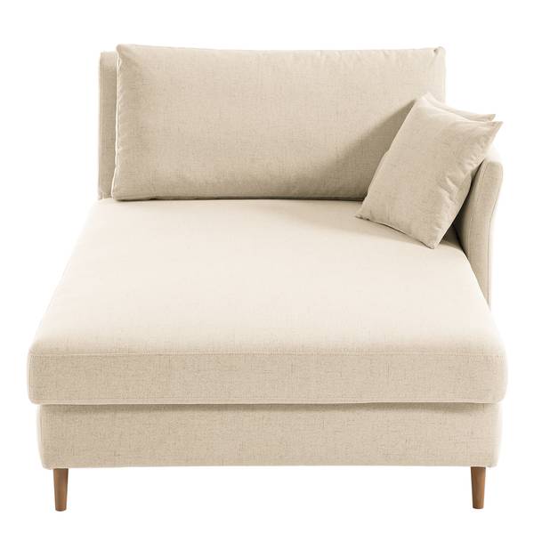 Recamiere Hillarys II Webstoff - Creme - Breite: 101 cm - Ausrichtung links