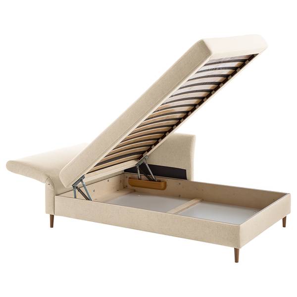 Recamiere Hillarys II Webstoff - Creme - Breite: 101 cm - Ausrichtung links