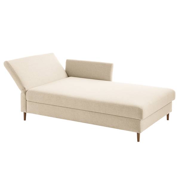 Recamiere Hillarys II Webstoff - Creme - Breite: 101 cm - Ausrichtung links