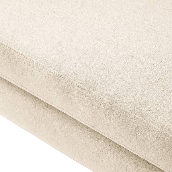 Recamiere Hillarys II Webstoff - Creme - Breite: 101 cm - Ausrichtung links
