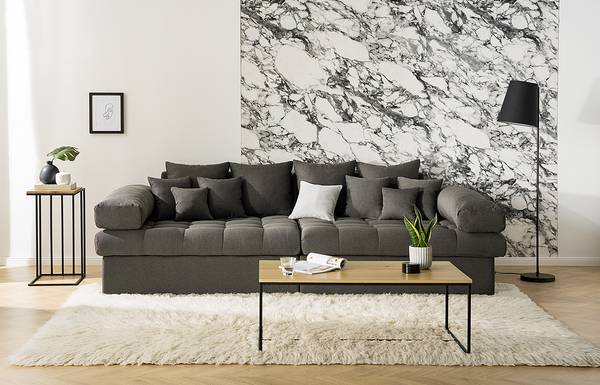 Big-Sofa Naomi Webstoff Etje: Dunkelgrau