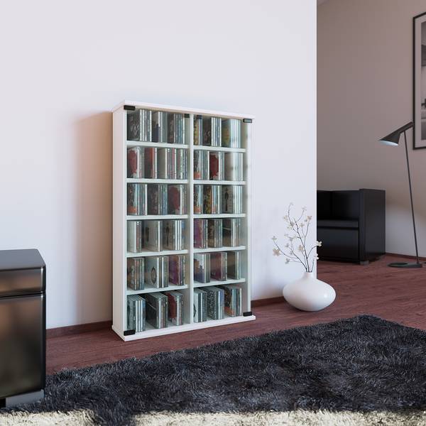 Credenza con vetrina Roma Bianco