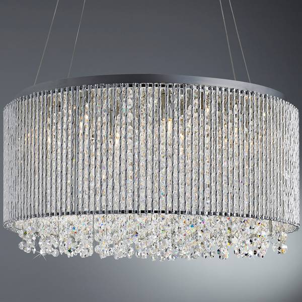 Pendelleuchte Beatty Glas / Stahl; Aluminium - 8-flammig