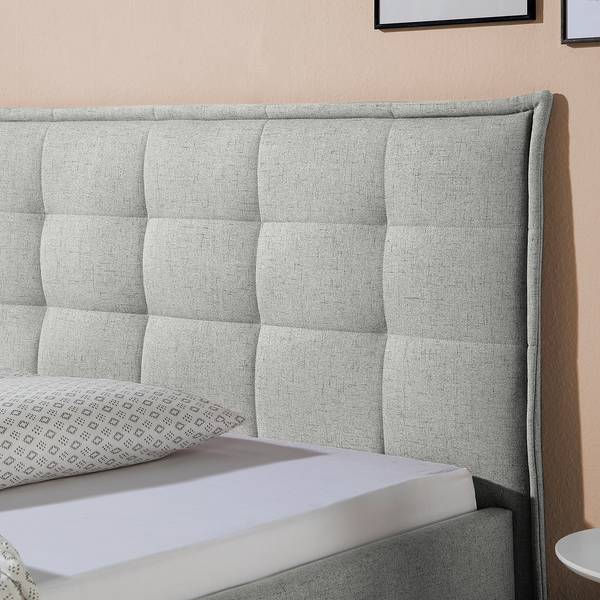 Lit capitonné Skann Galet - 200 x 200cm