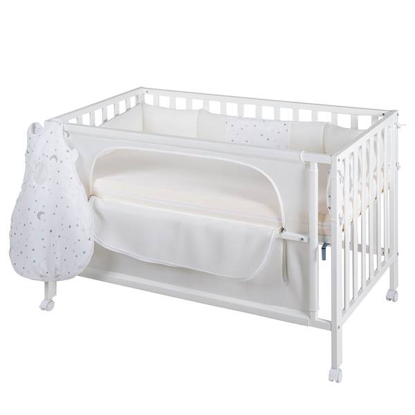 Lit de Chambre 60 x 120 cm Sternenzauber Blanc - Bois manufacturé - 66 x 86 x 125 cm