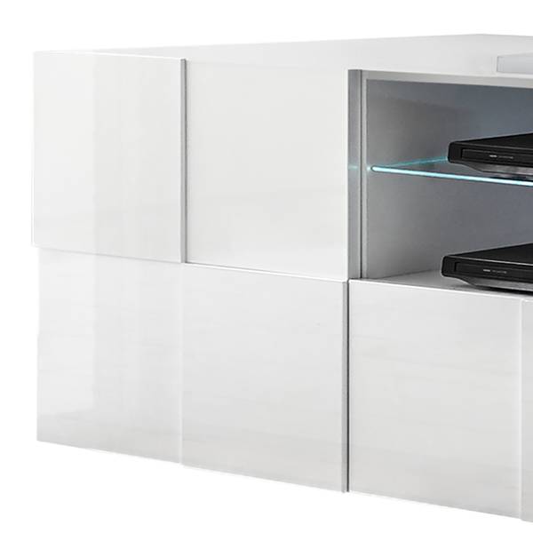 TV-Lowboard Dama II Hochglanz Weiß