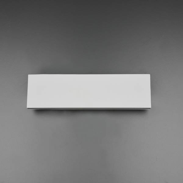LED-Wandleuchte Concha Aluminium - 2-flammig - Weiß - Breite: 28 cm