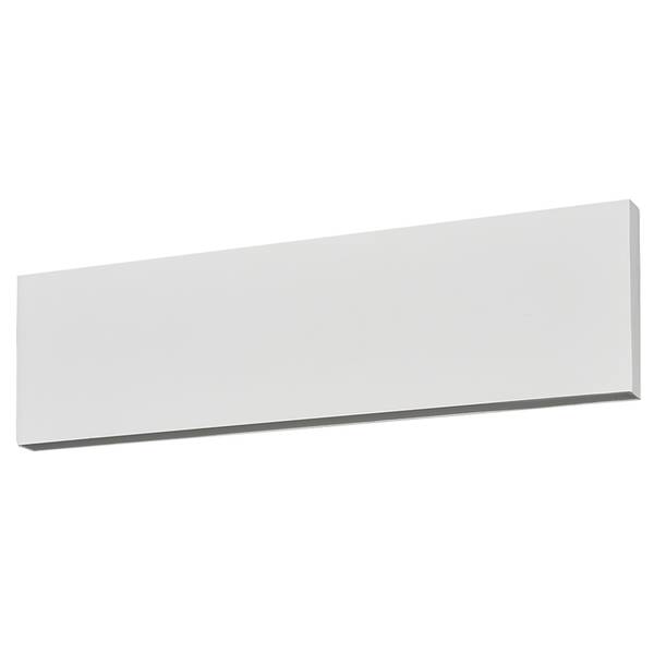 LED-Wandleuchte Concha Aluminium - 2-flammig - Weiß - Breite: 28 cm