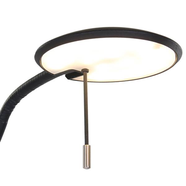 Staande LED-lamp Zodiac I staal - 2 lichtbronnen - zwart