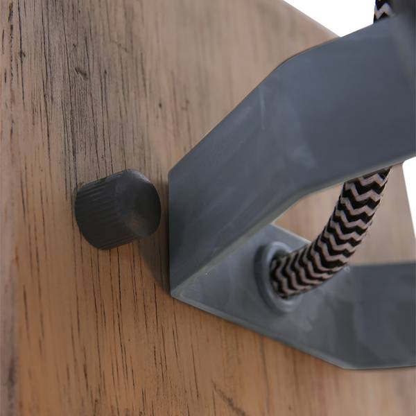 Wandleuchte Geurnsey Eisen - 1-flammig - Grau